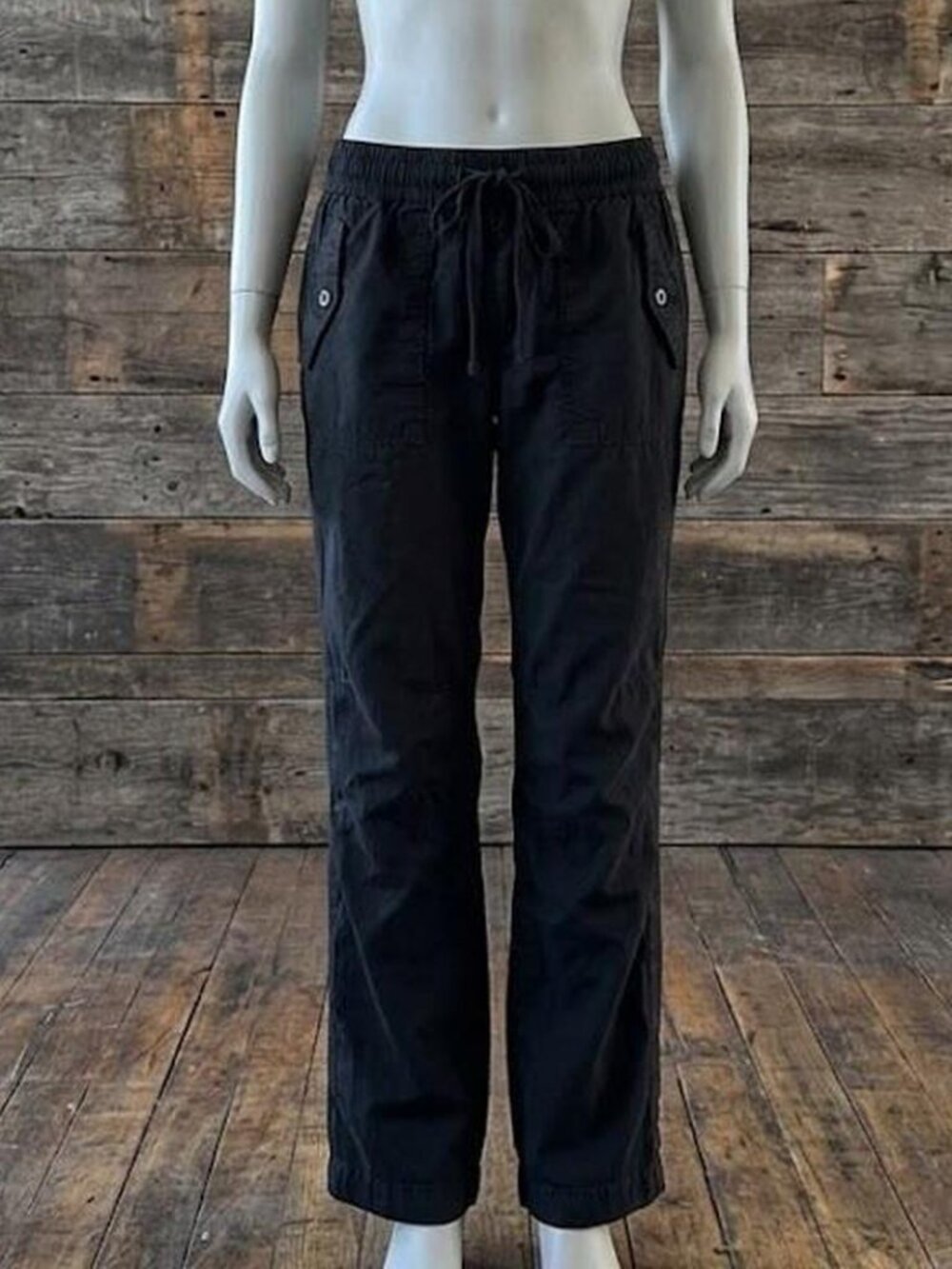 LOFT Women's Black and Grey Cargo Pants